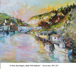 A New Day Begins, Quidi Vidi Harbour, Oil on Canvas